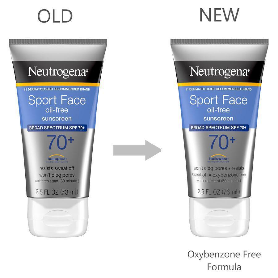 商品Neutrogena|Sport Face Oil-Free Lotion Sunscreen, SPF 70+,价格¥94,第4张图片详细描述