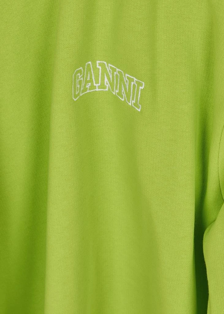 商品Ganni|Software neon green cotton-blend sweatshirt,价格¥722,第5张图片详细描述