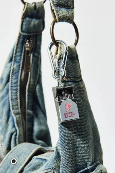 商品Urban Outfitters|Smoking Kills Carabiner Keychain,价格¥58,第1张图片