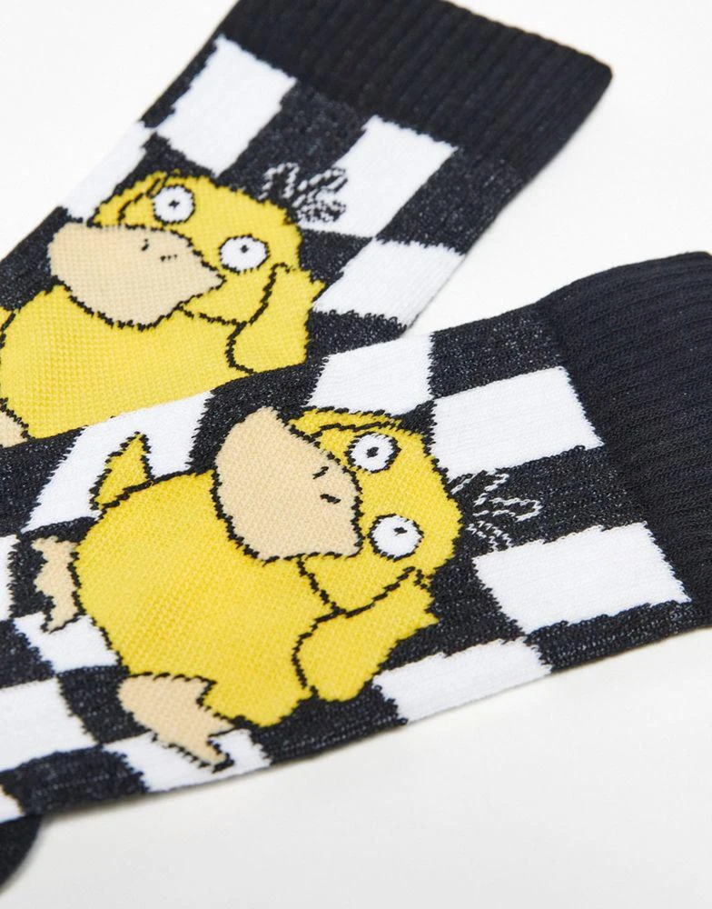 商品ASOS|ASOS DESIGN Pokemon sports sock with Psyduck design,价格¥59,第2张图片详细描述