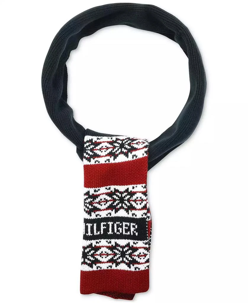 商品Tommy Hilfiger|Men's Snowflake Fair Isle Scarf,价格¥507,第2张图片详细描述