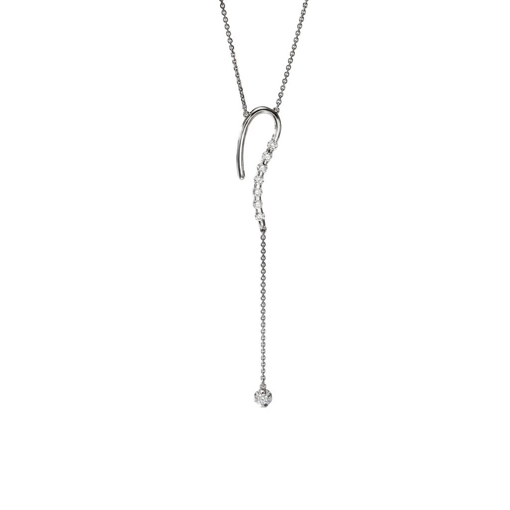 商品AME|Âme Q 18K White Gold, Lab-Grown Diamond 0.53ct. tw. Question Pendant Necklace,价格¥16597,第1张图片