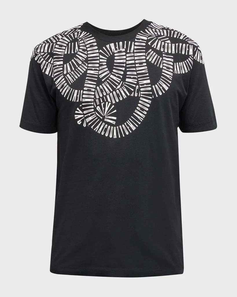 商品Marcelo Burlon|Men's Snake Wings Logo T-Shirt,价格¥583,第2张图片详细描述