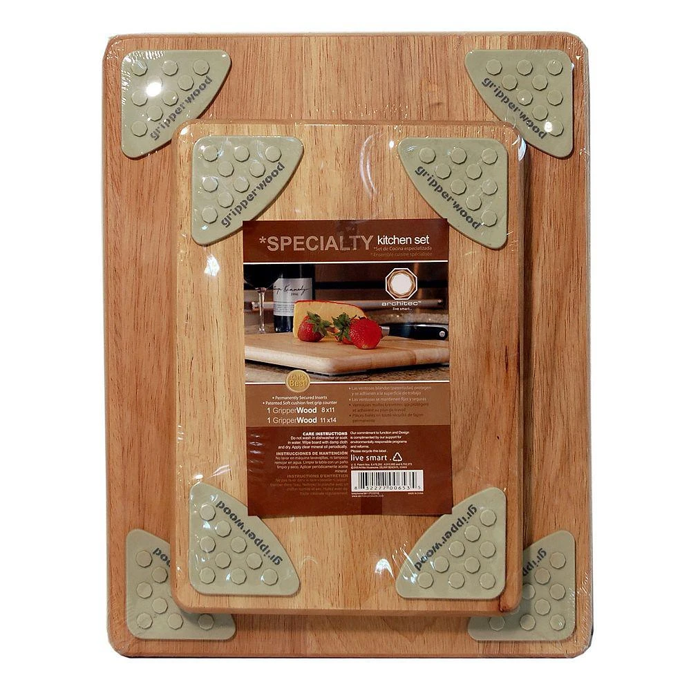 Gripper Wood Cutting Boards - Set of 2 商品