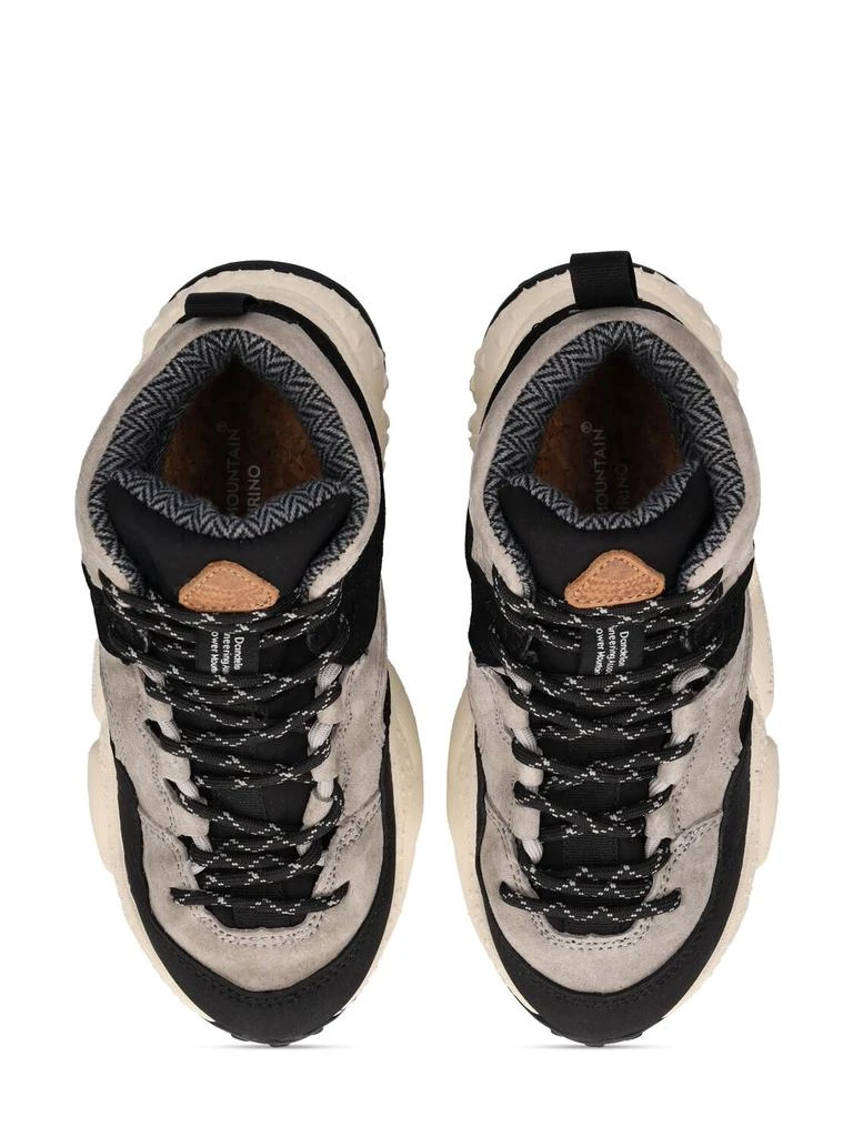 商品FLOWER MOUNTAIN|Leather Lace-up High Top Sneakers,价格¥584,第1张图片详细描述
