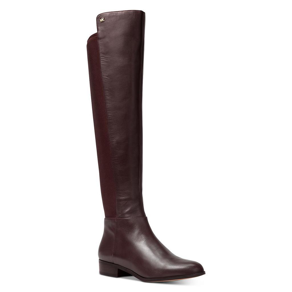 商品Michael Kors|MICHAEL Michael Kors Womens Bromley Leather Knee-High Riding Boots,价格¥483,第1张图片