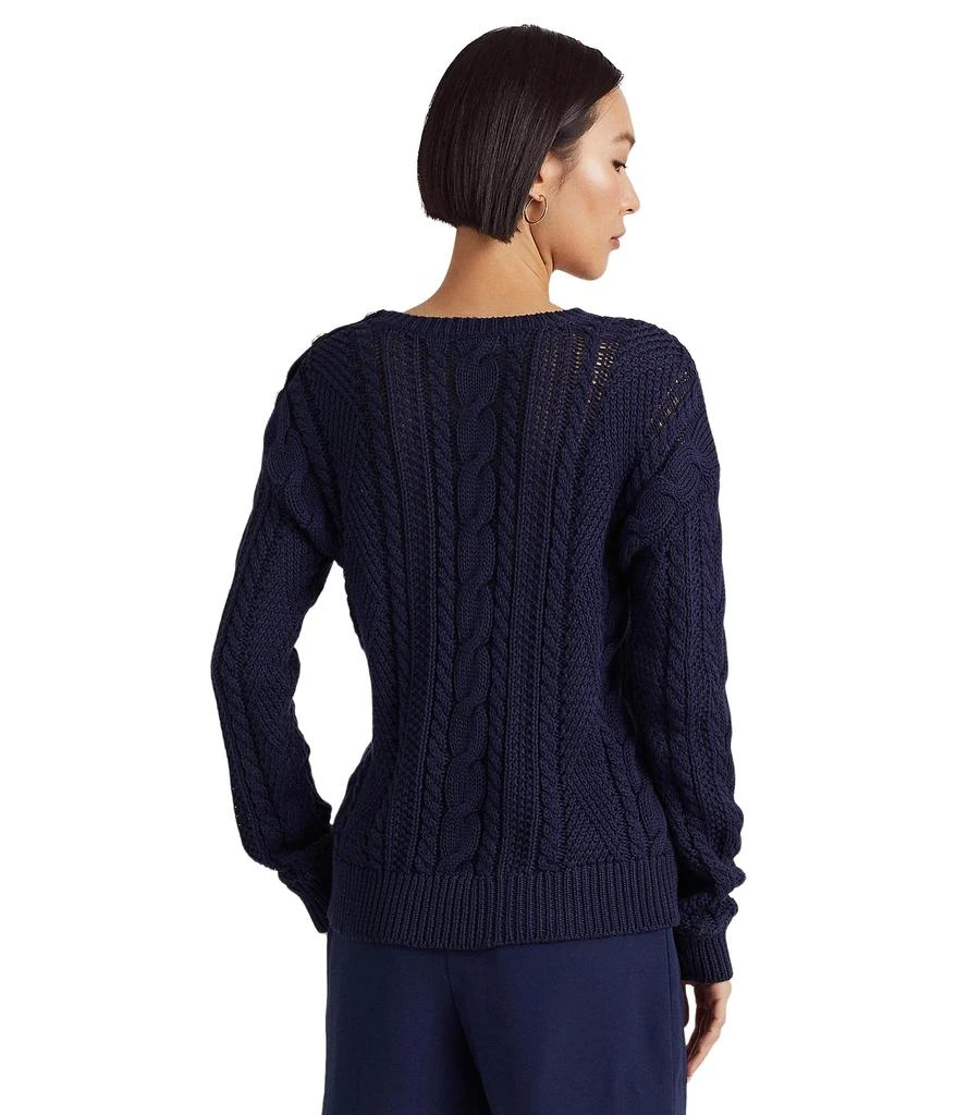 商品Ralph Lauren|Aran-Knit Cotton Sweater,价格¥1093,第2张图片详细描述