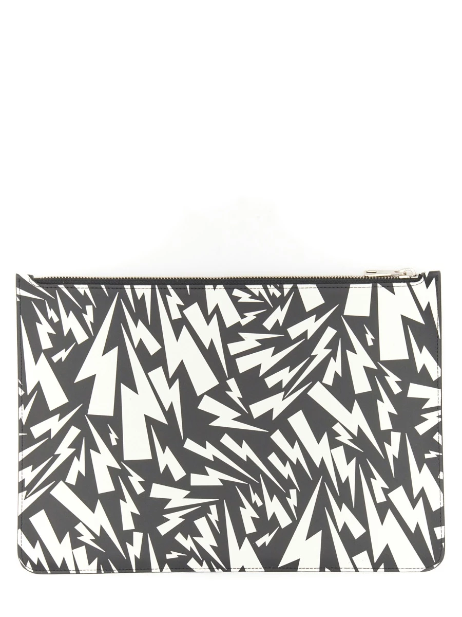 商品【商品预售7天】 Neil Barrett|Neil Barrett 男士手拿包 PBSG162BT9203524 黑色,价格¥1405,第1张图片