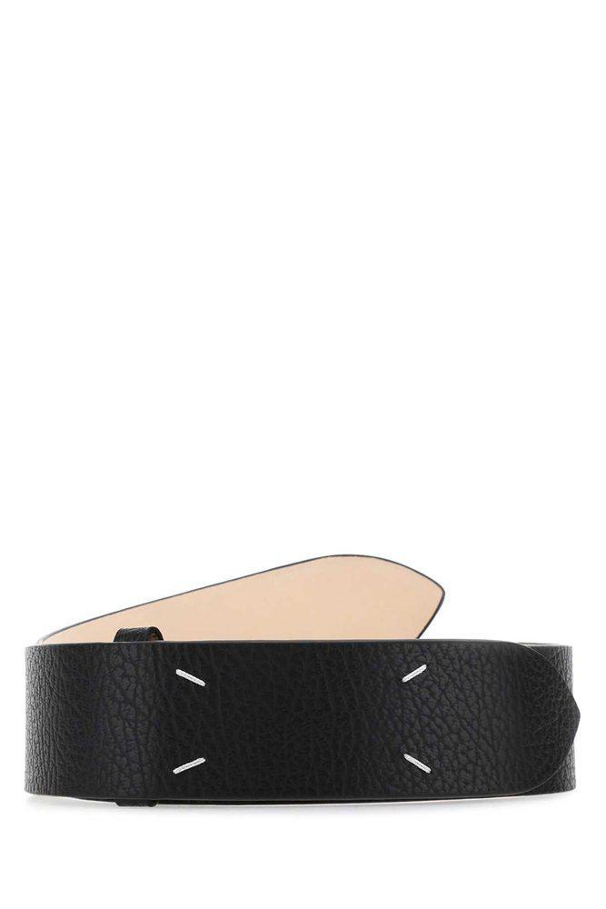 商品MAISON MARGIELA|Maison Margiela Four-Stitch Logo Belt,价格¥2117,第1张图片