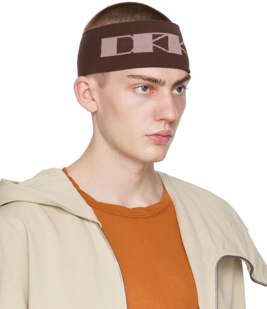 商品Rick Owens|Brown 'DRKR' Headband,价格¥698,第2张图片详细描述