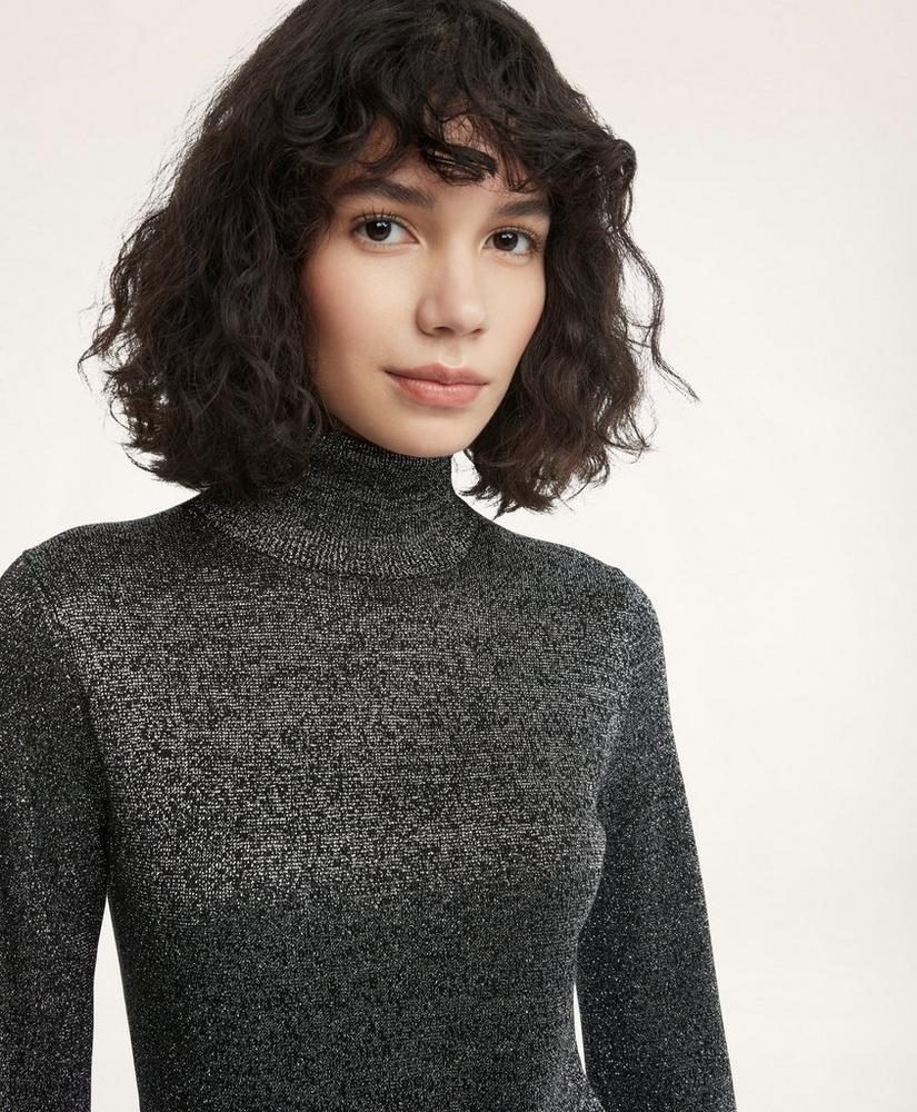 商品Brooks Brothers|Sparkle-Knit Turtleneck Sweater,价格¥692,第5张图片详细描述
