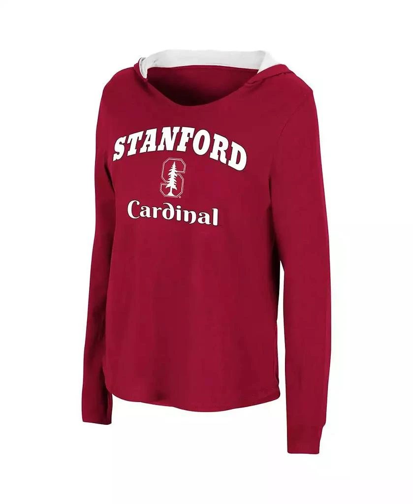 商品Colosseum|Women's Cardinal Stanford Cardinal Catalina Hoodie Long Sleeve T-shirt,价格¥218,第3张图片详细描述