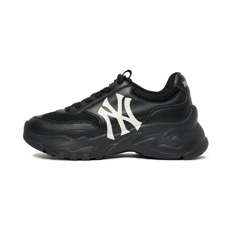 MLB Bigball Chunky Mesh NY纽约洋基队 休闲时尚老爹鞋 男女同款 黑色商品第1张图片规格展示