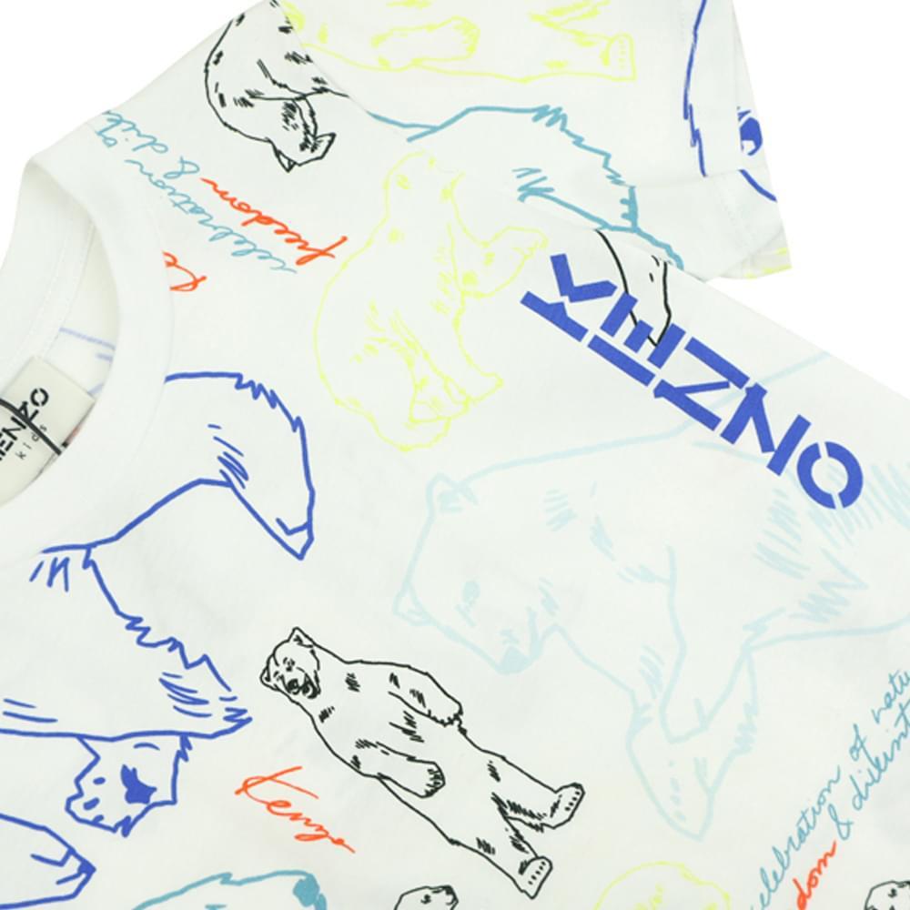 商品Kenzo|White Polar Bear Pattern Short Sleeved T Shirt,价格¥539-¥627,第4张图片详细描述
