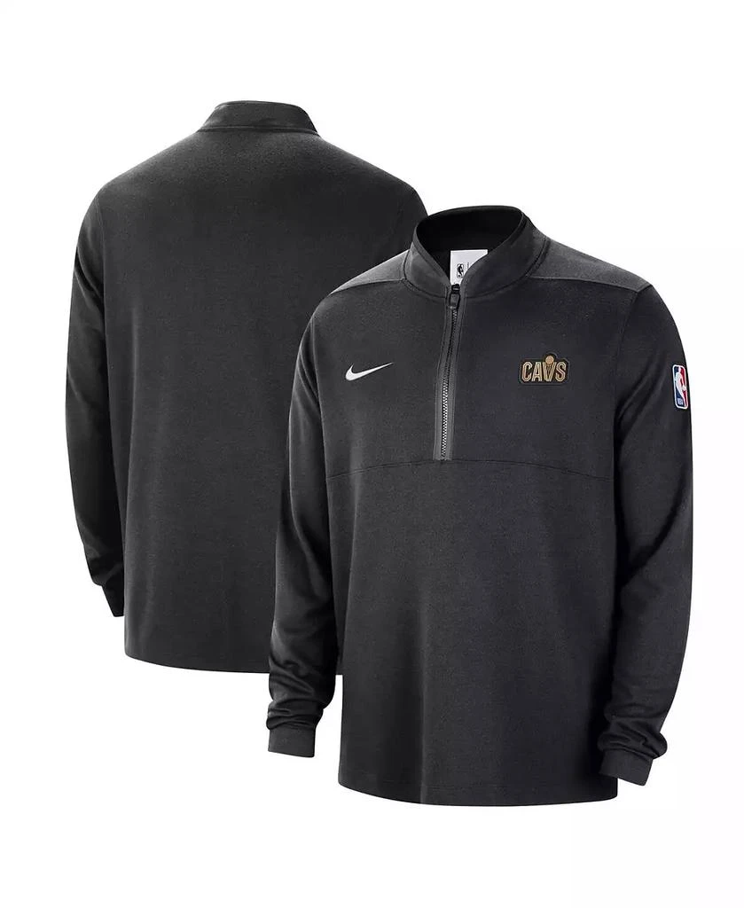 商品NIKE|Men's Black Cleveland Cavaliers 2024/25 Courtside Performance Half-Zip Top,价格¥561,第1张图片