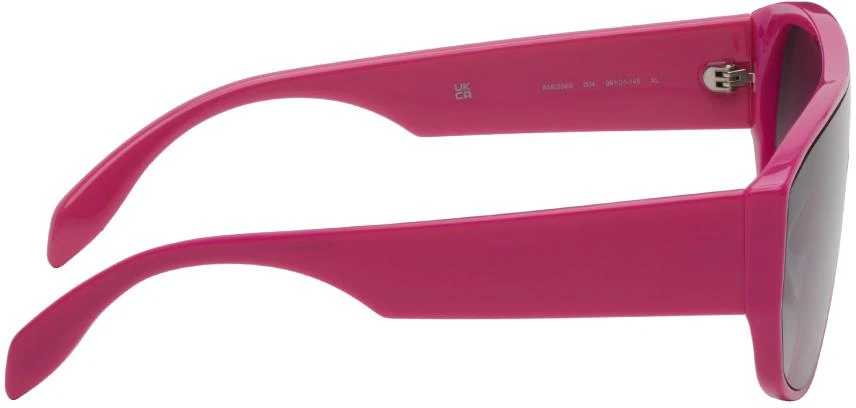 商品Alexander McQueen|Pink Graffiti Mask Sunglasses,价格¥1352,第2张图片详细描述