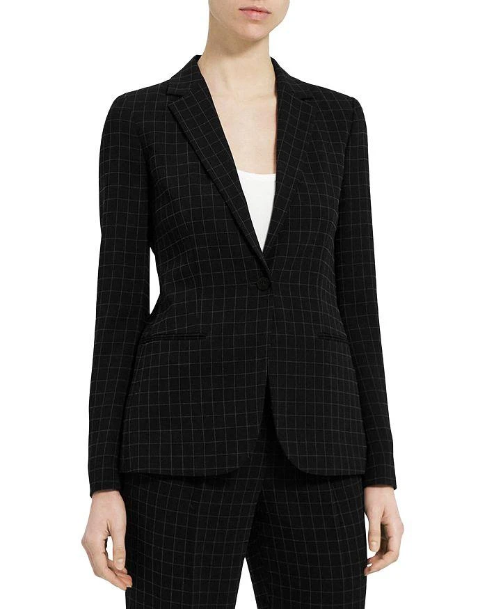 商品Theory|Staple Checkered Blazer,价格¥1168,第1张图片
