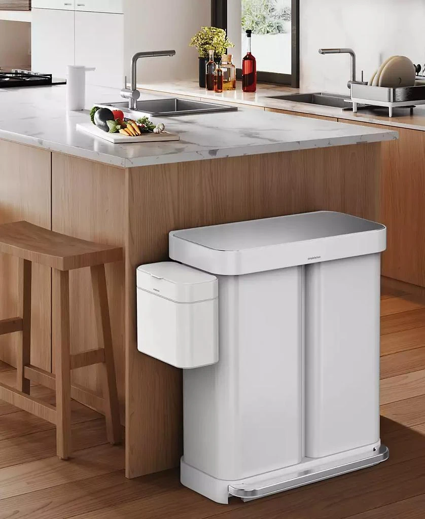 商品simplehuman|58" Liters Dual Compartment Recycler,价格¥1631,第5张图片详细描述