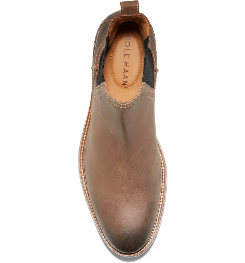 商品Cole Haan|Warner Waterproof Leather Chelsea Boot,价格¥954,第6张图片详细描述