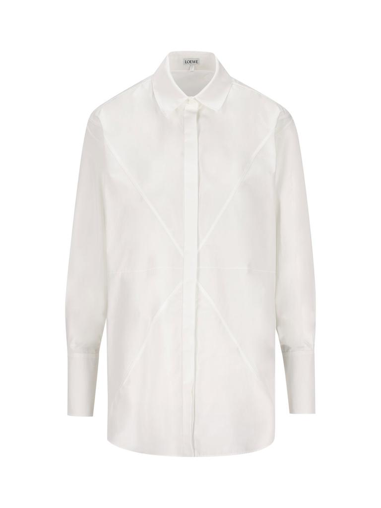 Loewe]罗意威Loewe女款黑色连衣裙|Ladies Embroidered Tunic Shirt