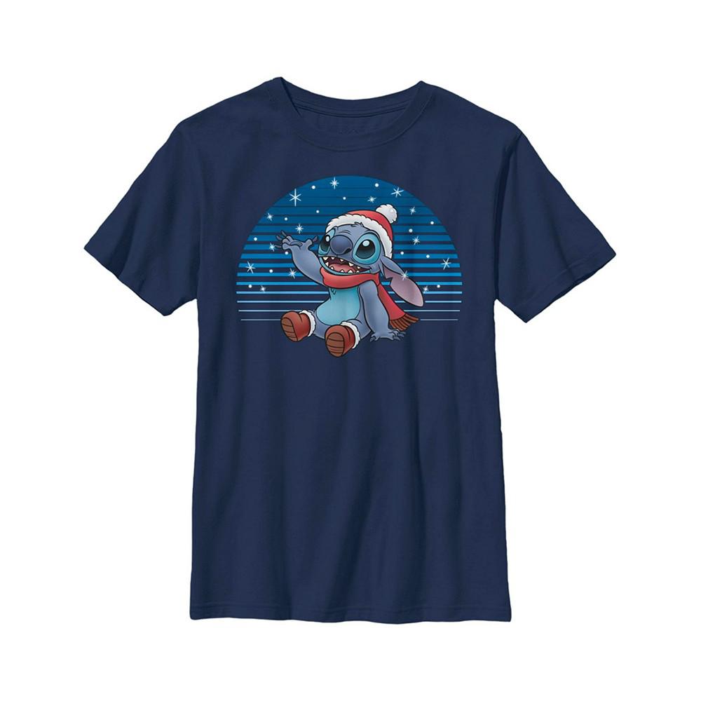 Boy's Lilo & Stitch Catching Snow  Child T-Shirt商品第1张图片规格展示