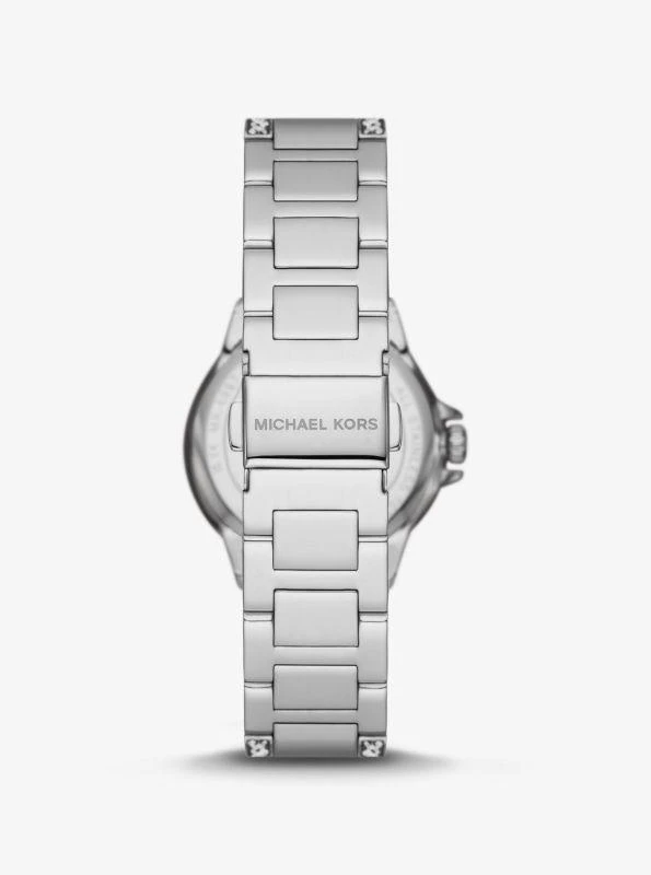 商品Michael Kors|Mini Camille Pavé Silver-Tone Watch,价格¥1988,第3张图片详细描述