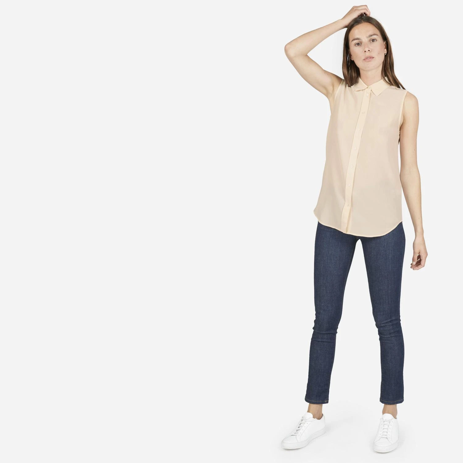 商品Everlane|休闲真丝无袖衬衣,价格¥385,第2张图片详细描述