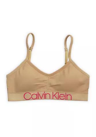 商品Calvin Klein|Girls 7-16 Ruched Cropped Bra,价格¥68,第1张图片