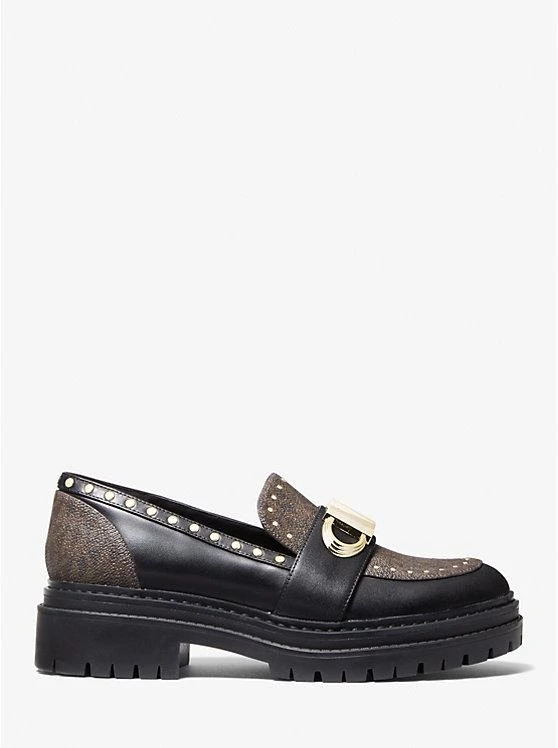 商品Michael Kors|Parker Studded Leather and Logo Loafer,价格¥331,第2张图片详细描述