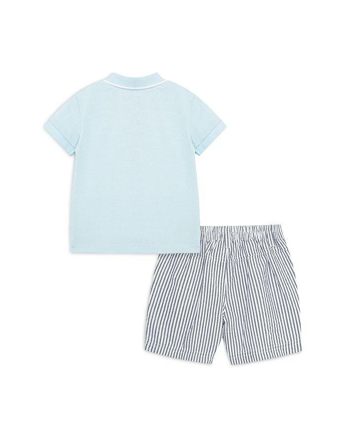 商品Little Me|Boys' Sailboat Embroidered Polo Shirt & Stripe Shorts Set - Baby,价格¥212,第2张图片详细描述