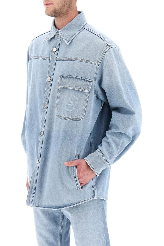 商品Valentino|DENIM SHIRTS/TOP,价格¥4520,第4张图片详细描述