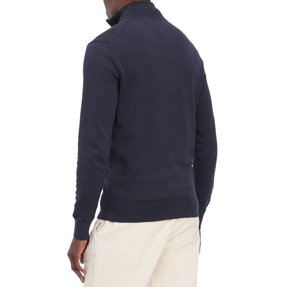 商品Tommy Hilfiger|Men's Essential Embroidered Logo 1/4-Zip Mock Neck Sweater,价格¥302,第2张图片详细描述