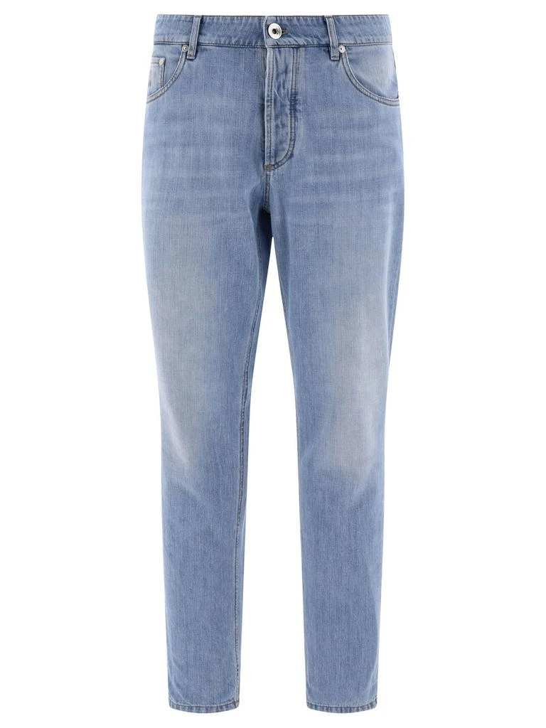 商品Brunello Cucinelli|Brunello Cucinelli Straight-Leg Slim-Cut Jeans,价格¥2999,第1张图片