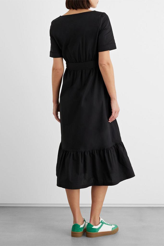 商品IRIS & INK|Dylan belted organic cotton-poplin midi dress,价格¥779,第3张图片详细描述