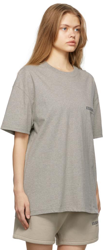 商品Essentials|Grey Short Sleeve T-Shirt,价格¥343,第4张图片详细描述