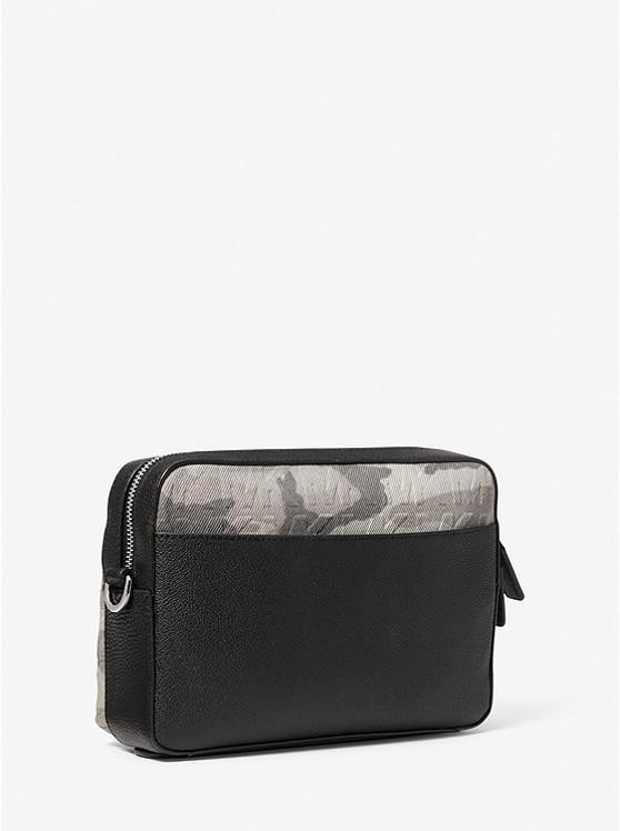 商品Michael Kors|Cooper Printed Denim and Leather Zip-Up Camera Bag,价格¥693,第5张图片详细描述