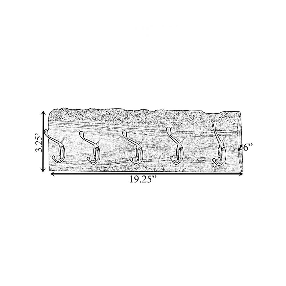 商品Vintiquewise|Clothes Hook Rack with 5 Hooks,价格¥247,第3张图片详细描述