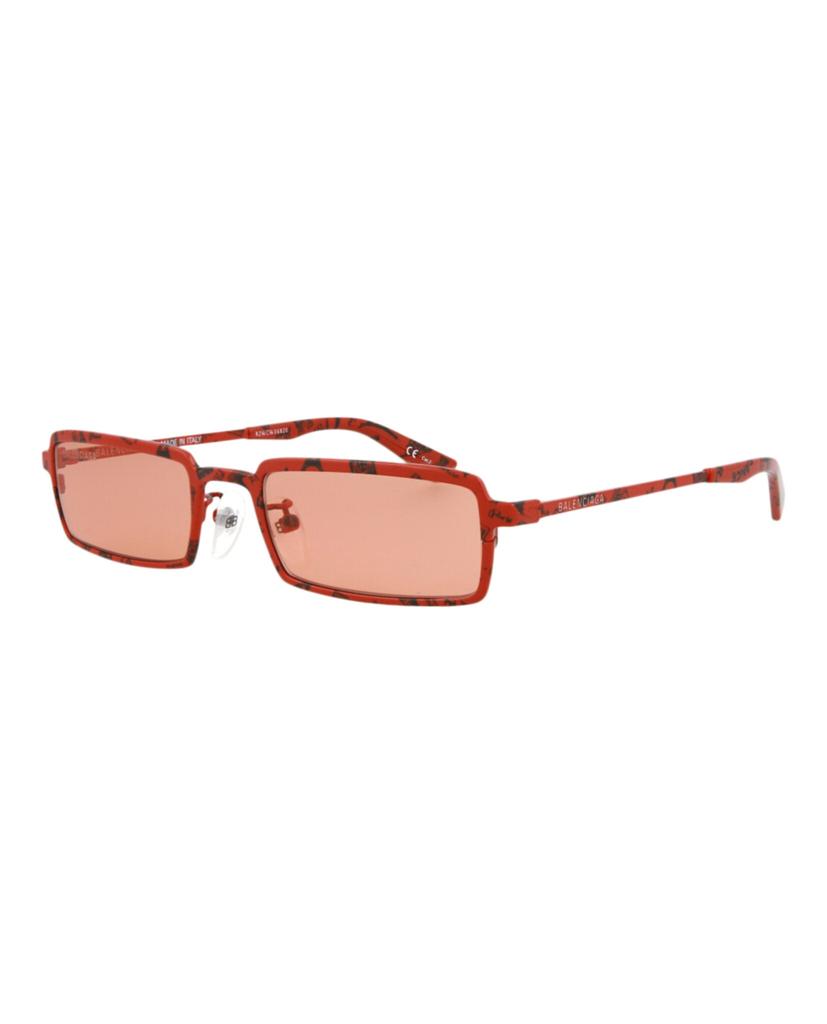 Square-Frame Metal Sunglasses商品第2张图片规格展示