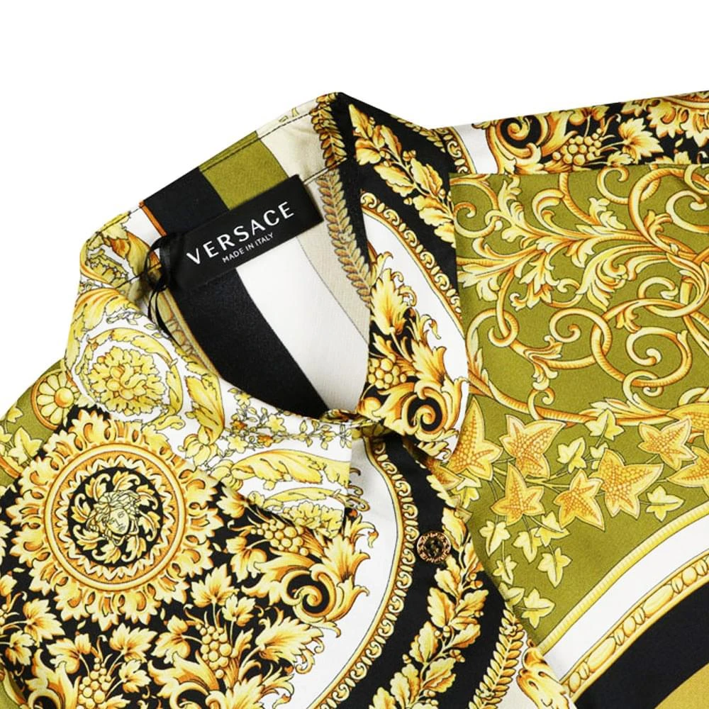 商品Versace|Gold & Black Barocco Print Shirt,价格¥2064,第2张图片详细描述