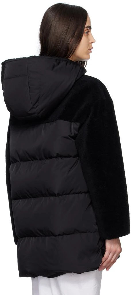 商品Yves Salomon|Black Hooded Down Jacket,价格¥2653,第3张图片详细描述