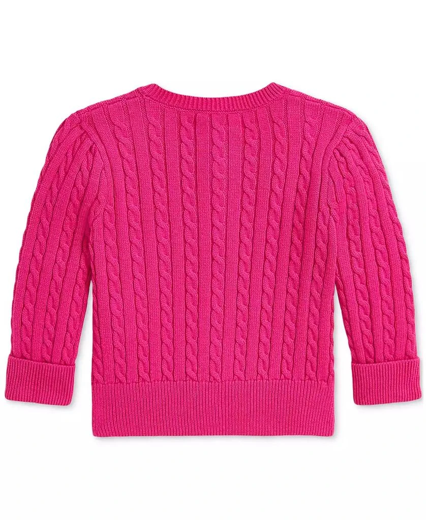 商品Ralph Lauren|Baby Girls Mini-Cable Cotton Cardigan,价格¥376,第2张图片详细描述