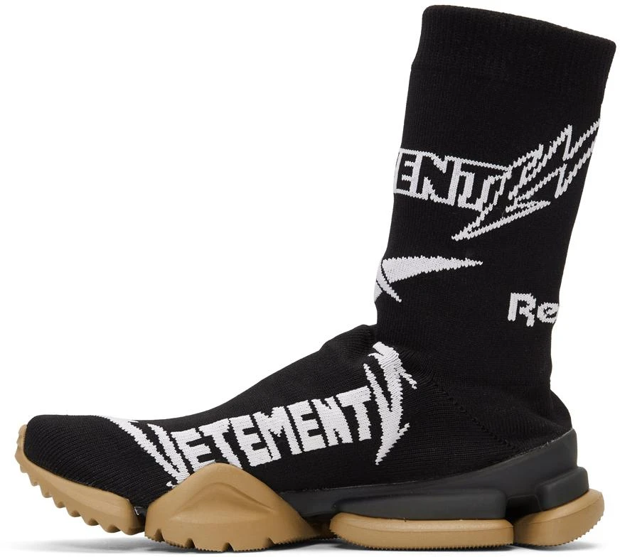商品Vetements|Black Reebok Classics Edition Metal Sock Sneakers,价格¥1735,第2张图片详细描述