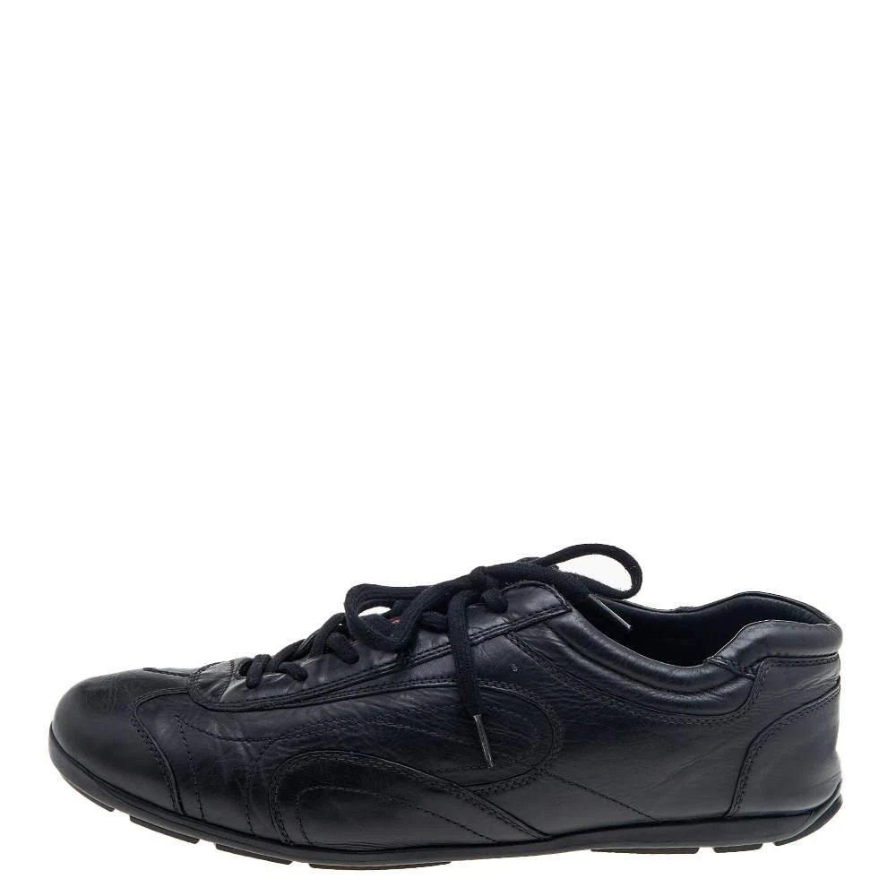 商品[二手商品] Prada|Prada Sport Black Leather Low Top Sneakers Size 43.5,价格¥3065,第2张图片详细描述