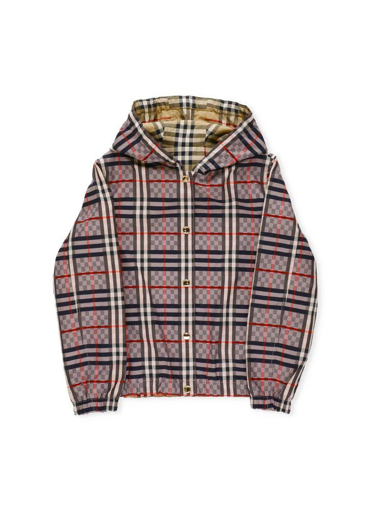 商品Burberry|Burberry Kids Reversible Checked Hooded Jacket,价格¥4922,第1张图片