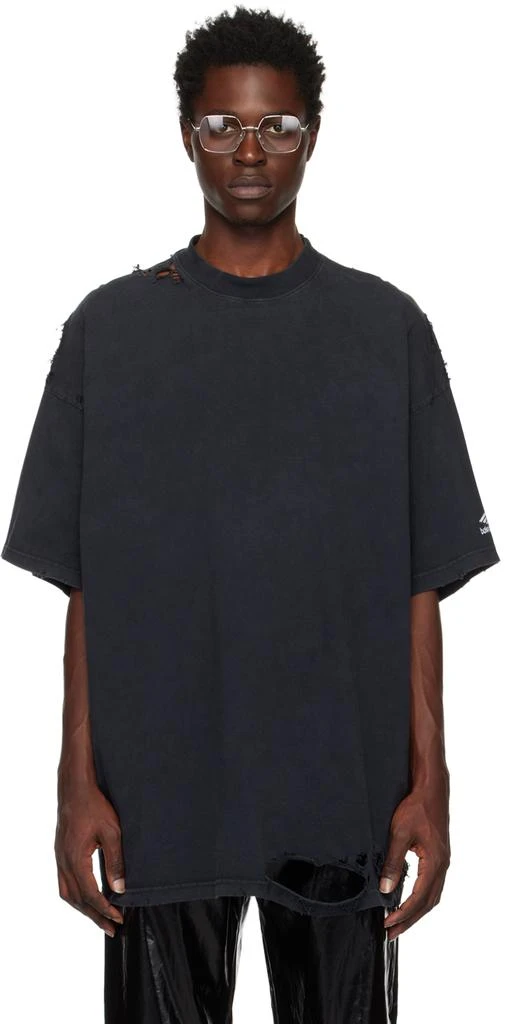 商品Balenciaga|Black 3B Repaired T-Shirt,价格¥7954,第1张图片