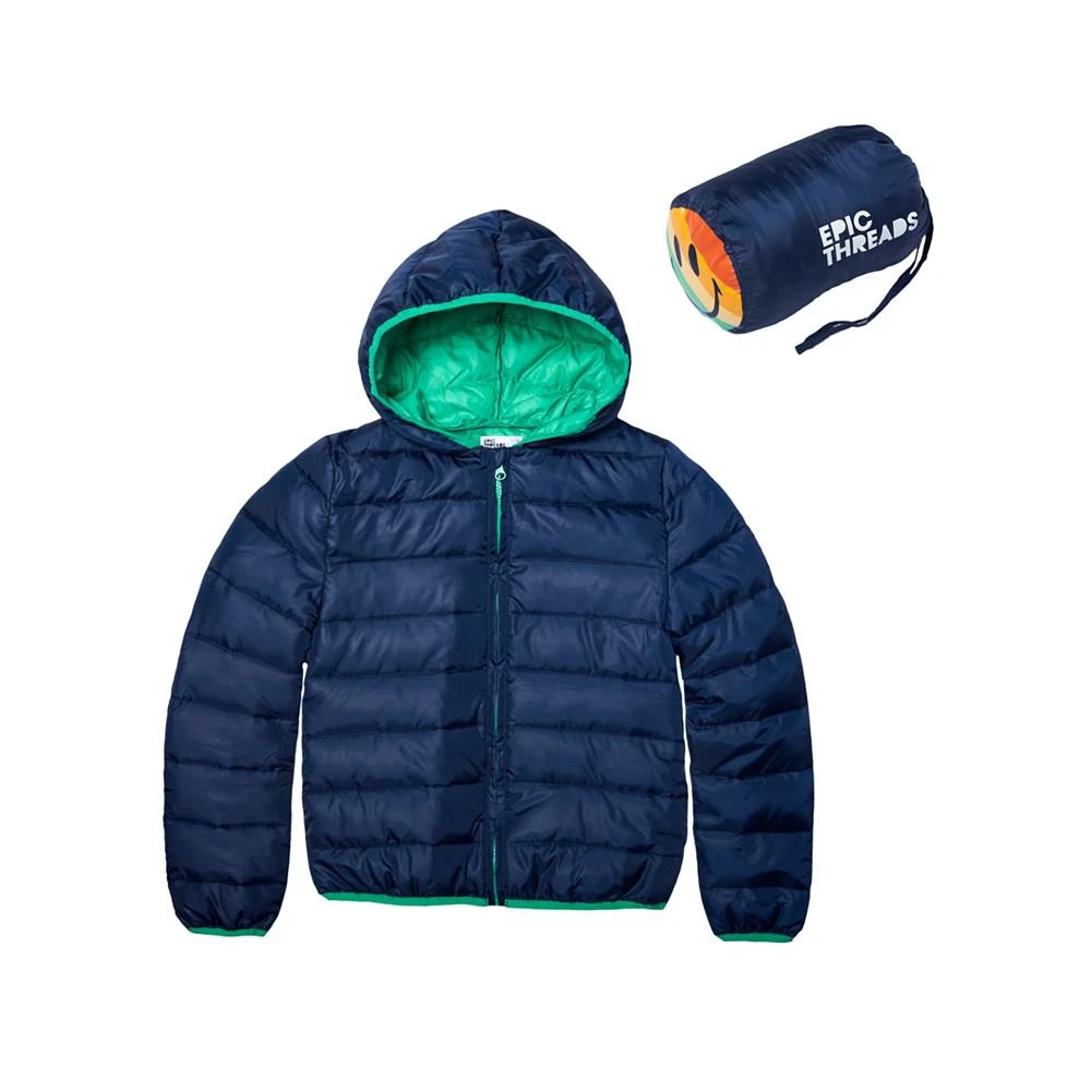 商品Epic Threads|Big Boys Packable Jacket with Bag, Created for Macy's,价格¥194,第3张图片详细描述