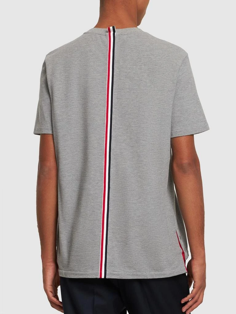 商品Thom Browne|Intarsia Band Cotton Jersey T-shirt,价格¥3152,第2张图片详细描述