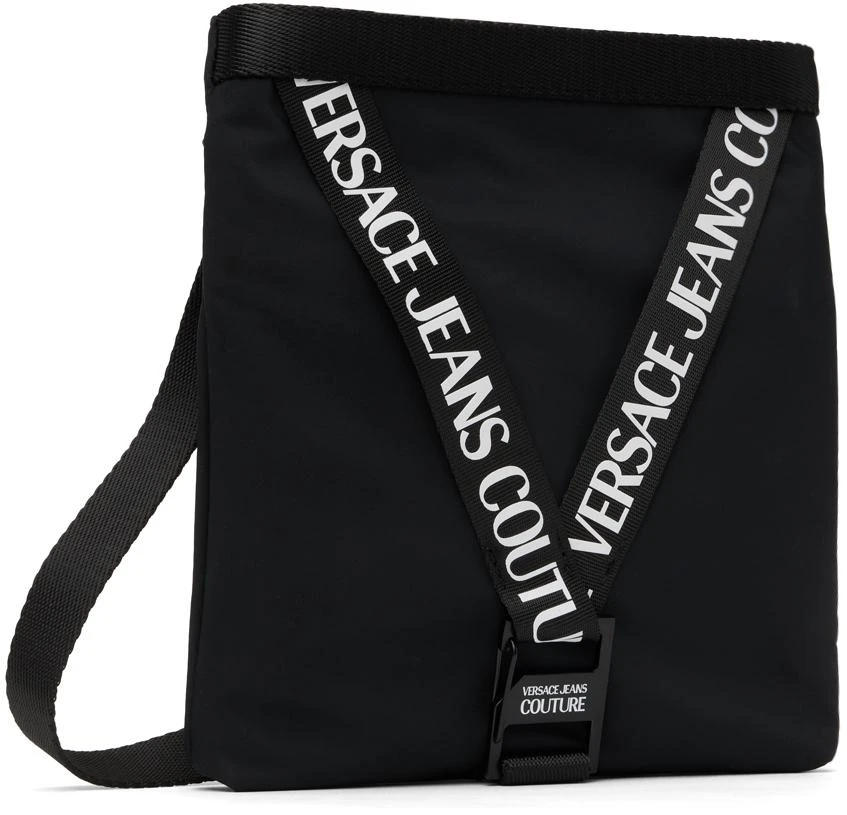 商品Versace|Black Bonded Pouch,价格¥1141,第2张图片详细描述