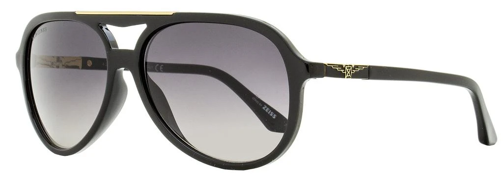 商品Longines|Longines Men's Pilot Sunglasses LG0003-H 01B Black 59mm,价格¥964,第1张图片