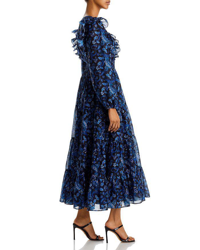 商品AQUA|Paisley Print Tiered Maxi Dress - 100% Exclusive,价格¥690,第6张图片详细描述